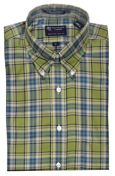 Duck Head Men's Harlow Plaid Twill Short Sleeve Shirt / Vintage Blue - Andy  Thornal Company