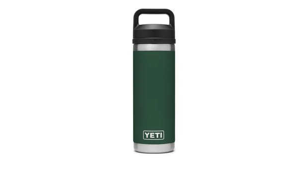 YETI Rambler Bottle - 18 oz. - Chug Cap - Camp Green - TackleDirect