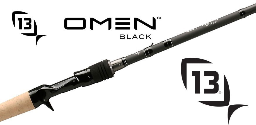 13 Fishing Omen Black Casting Rod - Medium Power - 7-ft 1-in OB3C71M-2