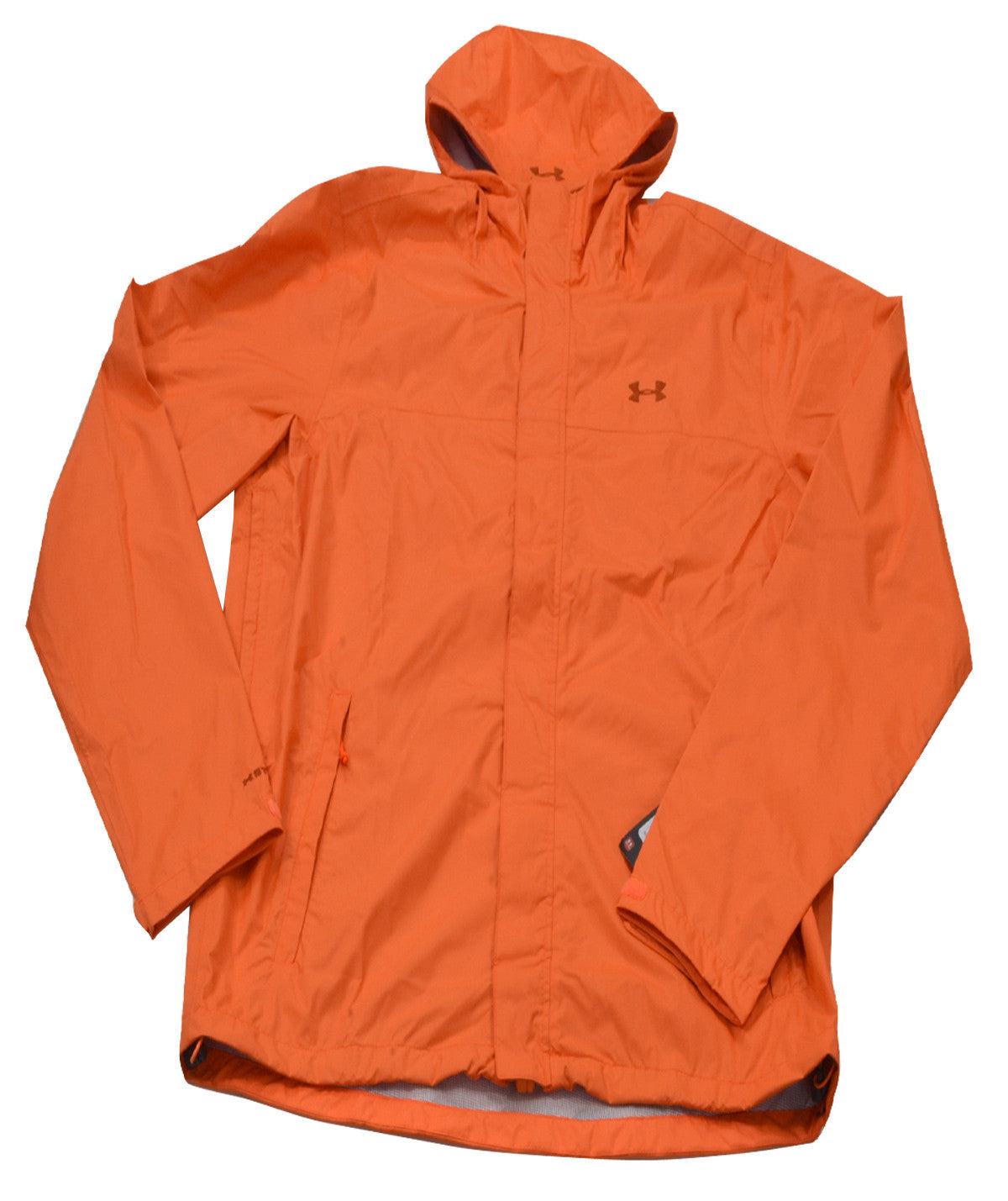 Under Armour Cold Gear Infrared UA Run Jacket Mens Small Orange