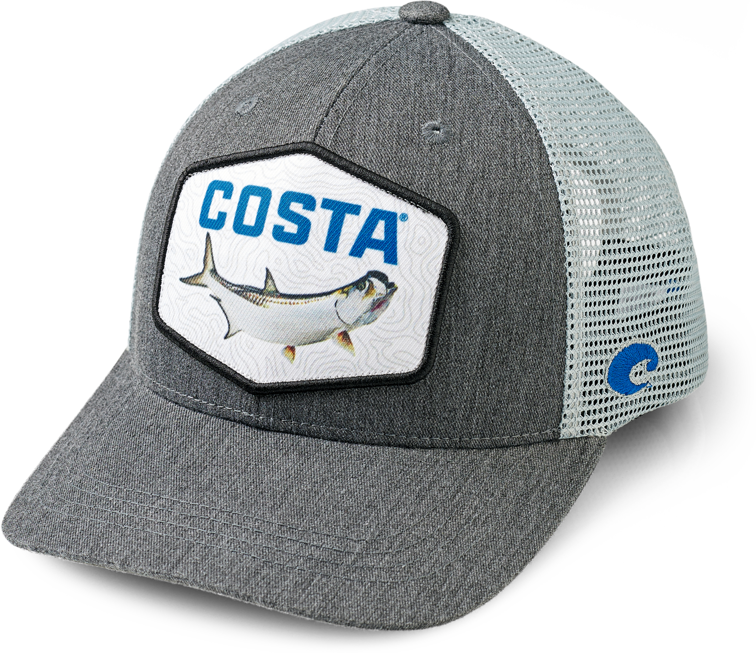 Costa Topo Tarpon Trucker Hat - Gray