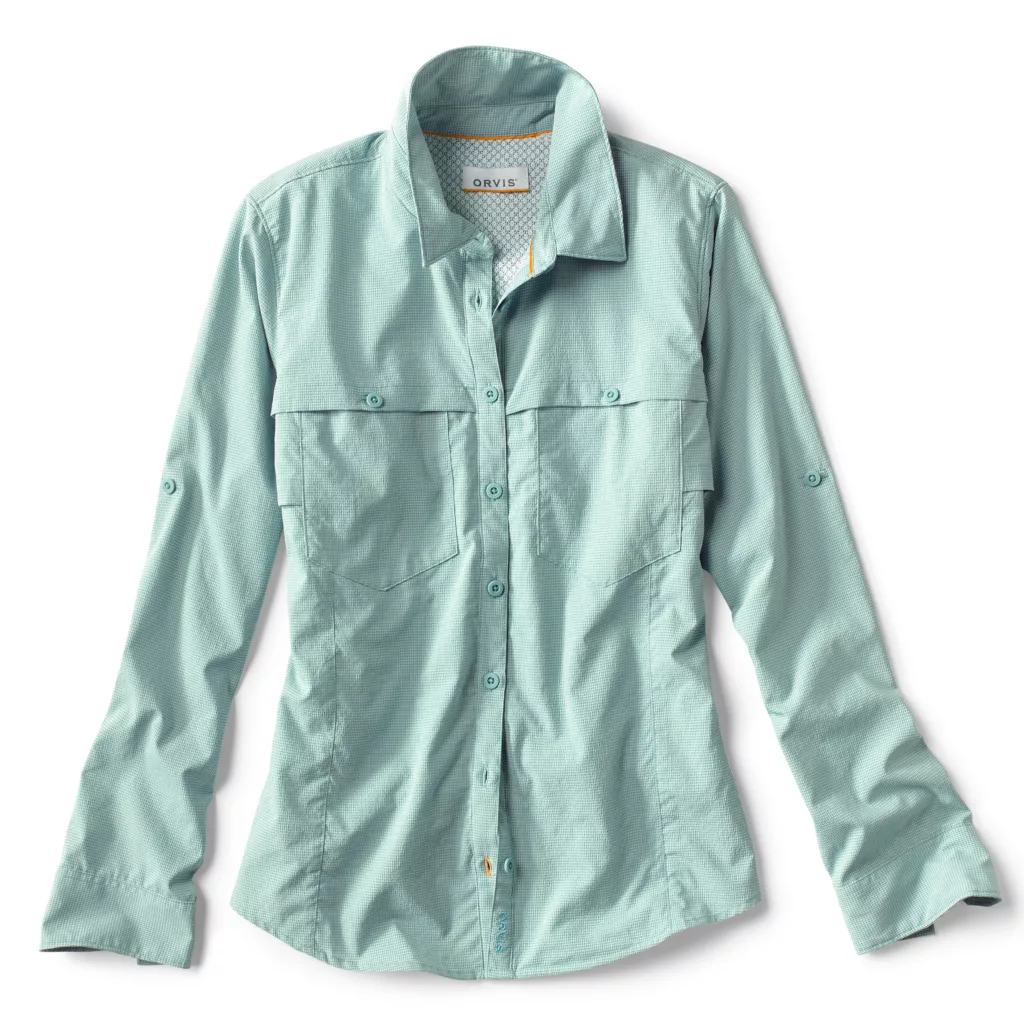 Women's Short-Sleeved Open Air Caster UPF 40 Fishing Shirt | Cloud Blue | Size Medium | Recycled Materials/Synthetic | Orvis